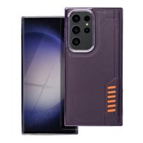 „MILANO“ apsauginis dėklas, skirtas SAMSUNG S23 Ultra, tamsiai violetinis