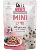 BRIT CARE Mini Puppy Pouch Lamb 24x85g su ėriena mažų veislių šuniukams