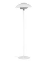 Dyberg Larsen - Opus Gulvlampe Hvid Metal/Glas - Toršeras - Balta