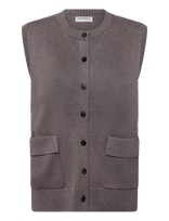 Movesgood - Natty Top Taupe S - Megzta liemenė - Ruda