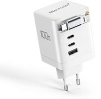 do laptopa Realpower REALPOWER GaN Charger 100W biały, 100 Watt,3xType-C,1x USB-A | 4040895475299 | 4040895475299