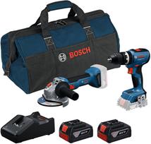Bosch BOSCH ZESTAW COMBO 18V (GSB 18V-65, GWS 18V-8) 2x4,0Ah TORBA | 0615A5008Z | 4053423619416