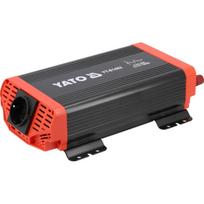 Yato keitiklis YT-81482, 600W, 12V DC į 230V AC, 1200W didžiausia galia, gryna sinusinė banga, USB Type A, USB Type C, 50Hz, IPX0