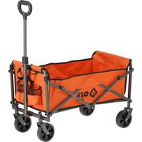Flo sulankstomas sodo ir stovyklavimo vežimėlis 90180, 70 kg, 4 ratai, 110 mm PVC, teleskopinis rankenas 650-860 mm