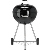 Yato anglių grilis YG-20300, 54cm, apvalus, plienas, juodas, dangtis, lentyna, ratai, oro cirkuliacijos kontrolė