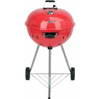 Yato Anglinė kepsninė YG-20304, 54cm, apvali, raudona, plienas, chromuota grotelės, termometras, 2 ratai, lentyna