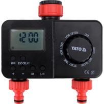 Yato Laistymo valdiklis YT-90201, 2x1.5V AA, LCD, 6 bar, 50˚C, 5-40˚C, 1-360 min, 3/4" 1", ABS POM PC, uždelstas startas