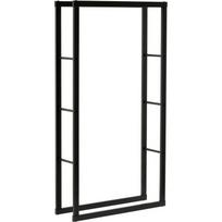 Vorel Malkų Laikiklis 33316, 800x250x1500 mm, 130 kg, plienas, matinis juodas, malkoms nuo 30 cm, ventiliacija