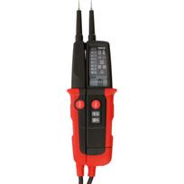 Yato dviejų polių įtampos testeris YT-28330, 6-1000 V DC, 6-1000 V AC, 0-1999 Ω, 50-400 Hz, LCD ekranas, IP64, RCD testas 30 mA
