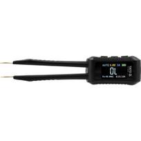 Yato LCR pincetės tiltelio testeris YT-73074, 10 mΩ-10 MΩ, 1 pF-20 mF, 10 µH-60 H, 100/1000/10000 Hz, 0.3/0.6 V, OLED, USB-C
