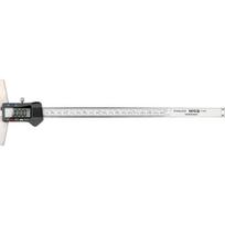 Yato skaitmeninis gylio matuoklis YT-72252, 0-250 mm, 0,01 mm, LCD ekranas, nerūdijantis plienas, ABS, 1,55 V SR44 baterija