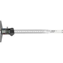 Yato skaitmeninis gylio slankmatis YT-72251, 0-200 mm, 0.01 mm, LCD ekranas, nerūdijantis plienas, ABS, 1.55V SR44 baterija