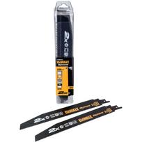 Dewalt stūmoklinis pjūklas DT2492-QZ 228 mm 10 TPI, Bi-Metal, 25 vnt, 2.5 mm dantų žingsnis, juoda, karščiui atspari danga
