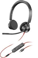 HP Blackwire 3325 Stereo USB-C  Headset +3.5mm Plug +USB-C/A