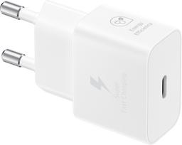 SAMSUNG 25W USB-C GaN power charger and USB-C to USB-C cable, white (EP-T2510XWEGEU)