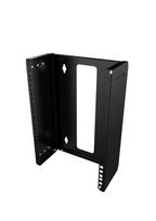 Lanview 10"" 8U Open Frame Rack Wall  Mount - Black