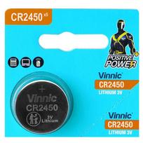 CR2450 akumuliatoriai Vinnic lithium 3V- pakuotėje po 1 vnt.
