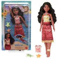 Disney Vaiana 2 lėlė „Swimming Tautai Vaiana“ su 2 aksesuarais ir spalvą keičiančiu liemenėliu