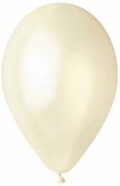 Balionų rinkinys ovalūs Gemar Metallic, ivory sp., 100 vnt.