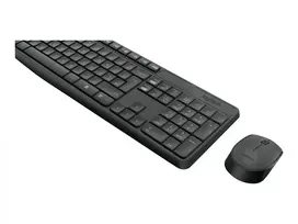 Logitech MK235 belaidė klaviatūra ir pelė rinkinys, pilno dydžio, pilka