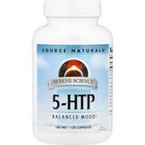 Source Naturals, „Serene Science®“, 5-HTP, 100 mg, 120 kapsulių