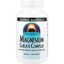 Source Naturals, Magnio chelatų kompleksas, 100 mg, 250 tablečių