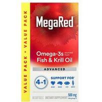 Schiff, „MegaRed®“, pažangūs 4 viename omega-3 žuvų ir krilių taukai, vanilės skonio, 80 minkštųjų kapsulių