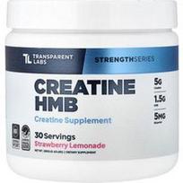 Transparent Labs, „Strength Series“, kreatinas HMB, braškių limonadas, 285 g