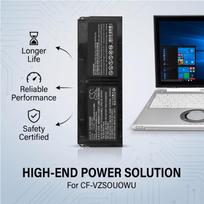 Replacement Battery for Panasonic Toughbook CF-XZ6, CF-VZSU0WU, CF-VZSU0XU, CF-VZSU0ZU, Li-Polymer 5200mAh