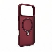 Nugarėlės dėklai Evelatus Apple iPhone 18 Pro Shield Case With MagSafe & Stand Matte Ring Burgundy