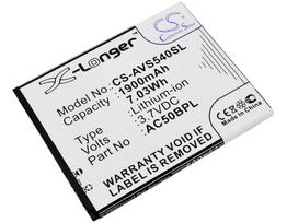 1900 mAh for Archos AC50BL,AC50BLP,AC50BPL,AL50BPL