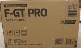 SALE OUT. | F-GT Pro Formula and GT Grey Edition | Racing Simulator Cockpit | Steel | Grey | DAMAGED PACKAGING AND MANUAL
