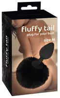 You2Toys Fluffy Tail Black M – silikoninis kūgis su uodega