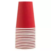 PROnappe 15 kartono puodelis 200 ml, raudonas (89115I)