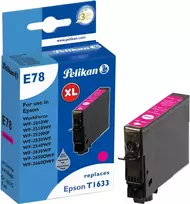 Pelikan suderinama rašalo kasetė, skirta Epson T1633, rausvai raudona (3,1 ml) – 1 vnt.