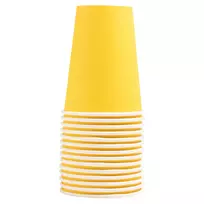 PROnappe 15 kartono puodelis 200 ml, geltonas (89119I)