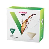 Hario Misarashi V60-01 rudi popieriniai filtrai (100 vnt.)