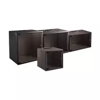 EFB Elektronik BASIC 15U sieninis tinklo spintelis, 19 colių, 450 mm gylio, juodos spalvos RAL 9005