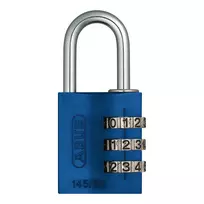 ABUS 145/30 aliuminis kodinis spyna, 3 skaitmenų, mėlyna