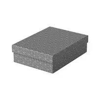 Esselte Home Storage & Gift Box M, rinkinys iš 3, pilkos spalvos, 100% perdirbtas gofruotas kartonas, nuimamas dangtis 628285