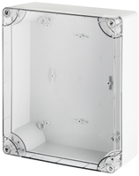 Elektro-Plast INDUSTRIAL Hermetiška dėžutė n/t 270x220x106mm IP65 pilka, permatomas dangtelis 2719-01