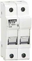 Lovato Electric DC PV saugiklio bazė 2P 32A 1000V 10x38mm FB01D2P