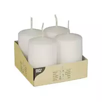 PAPSTAR Stulpinė žvakė 8 cm balta