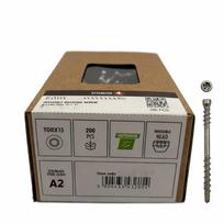 4PRO – Paslėpto tvirtinimo medsraigčiai terasai A2, TX15 (4.2 × 60 mm), 200 vnt. DS-4.2X60mm-A2-4pro
