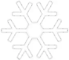 Dekoracija Snaigė su LED, AVX000160, D50 cm įvairių spalvų