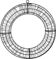 Dekoracija Žiedas su LED, AX5393600, D38 cm, juoda