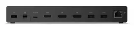 „Lenovo ThinkPad USB4 Dock 5000 – 8K/60 Hz, 4K/144 Hz, 2 x DP, 1 x HDMI, 4 x USB-A (10Gbps), 2 x USB-C, Gbit LAN, 100 W PD 3.1, 135 W maitinimo blokas“