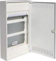 Hager Polo Hager Modulinė skirstomoji plokštė Volta 3 x 12 ant paviršiaus montuojama Patch Panel 3 lizdai 230V (VA36NWP)