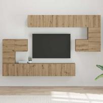 TV staliukas TV spintelių komplektas 10 vnt. 60 x 30 x 30 cm