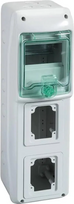 Schneider 13178 Mureva IP65 paviršinis 1x5 skirstomasis įrenginys, skirtas prijungti gMRV-1-5-NT-T/2 lizdus 2 skylės 90x100mm 13178